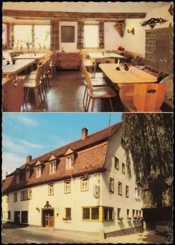 Ansichtskarte Laudenbach (Main) Gasthaus Pension Zur Krone 2 Bild 1965