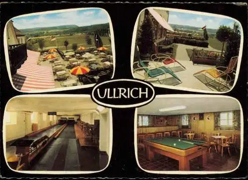 Ansichtskarte Elfershausen Gästehaus Ullrich 4 Bild b. Euerdorf 1961