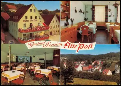Ansichtskarte Obertrubach Gasthof Pension Alte Post 4 Bild 1984
