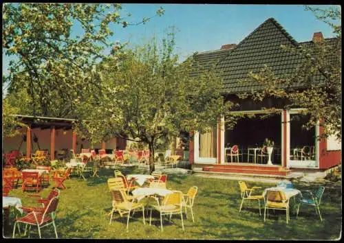 Ansichtskarte Holm-Seppensen Außensitz Café Konditorei Fritz Kühn 1975