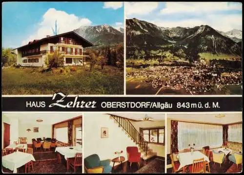 Oberstdorf (Allgäu) Sanatorium HAUS ZEHRER (Mehrbildkarte) 1974/1973