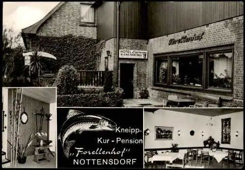 Ansichtskarte Nottensdorf 3 Bild Forellenhof 1971