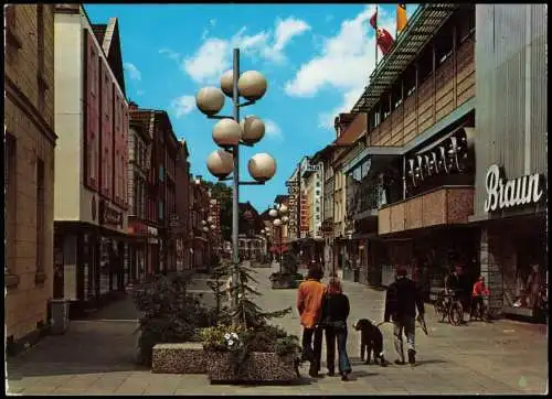 Ansichtskarte Moers Neustraße Fußgänger-Zone 1981