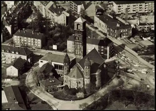 Essen (Ruhr) Luftbild Altstadt Erlöserkirche und Gemeindezentrum 1978