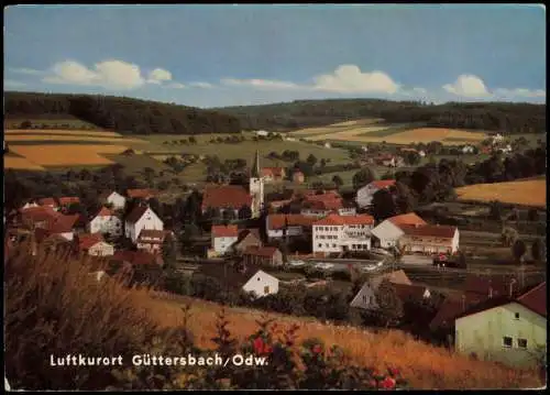 Ansichtskarte Güttersbach-Mossautal Blick auf die Stadt 1974