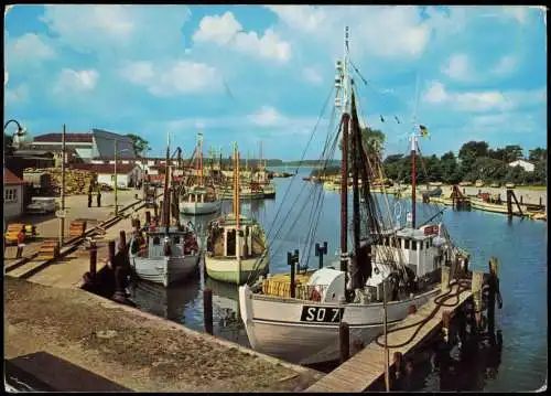 Ansichtskarte Niendorf Fischereihafen 1969