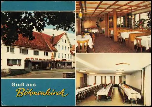 Ansichtskarte Böhmenkirch 3 Bild Metzgerei u. Gasthaus zum Lamm 1973