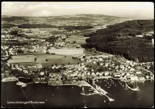Ansichtskarte Uhldingen-Mühlhofen Luftbild Luftaufnahme 1973