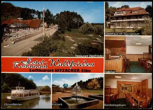 Hitzacker (Elbe) Hotel Restaurant WALDFRIEDEN (Mehrbildkarte) 1973