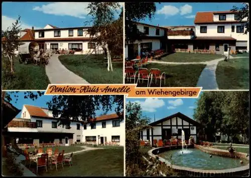 Preußisch Oldendorf Mehrbildkarte Pension-Haus-Annelie am Wiehengebirge 1980
