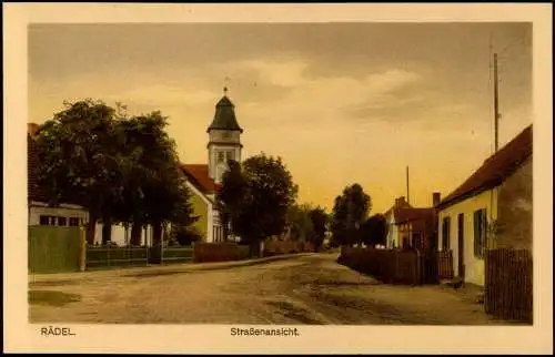 Rädel-Kloster Lehnin Straßenansicht Dorf Ansicht Blick auf Wohnhäuser 1910
