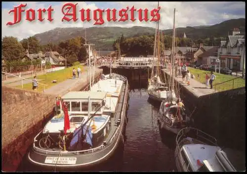 Postcard Fort Augustus Scotland Schiff Spirit of Loch Ness 1999