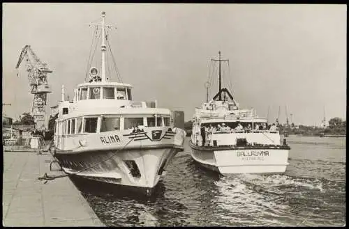Postcard Stettin Szczecin Reederei Schiff Alina und Balladyna 1967