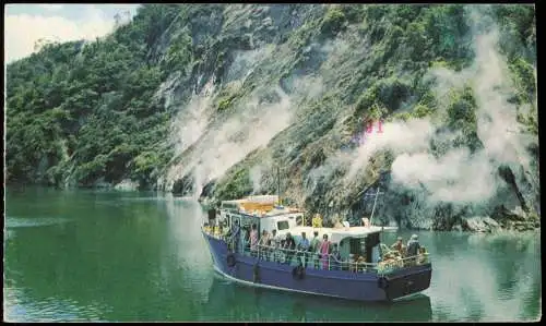 Postcard Neuseeland New Zealand Steaming Cliffs Rotomahana 1971  Via Airmail