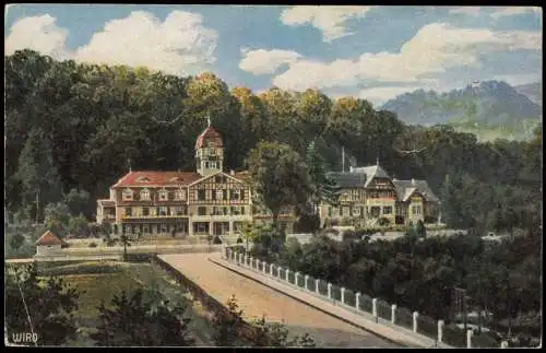 Ansichtskarte Bad Blankenburg Sanatorium am Goldberg. Künstlerkarte 1913