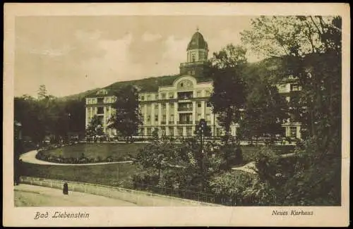 Ansichtskarte Bad Liebenstein Neues Kurhaus 1928