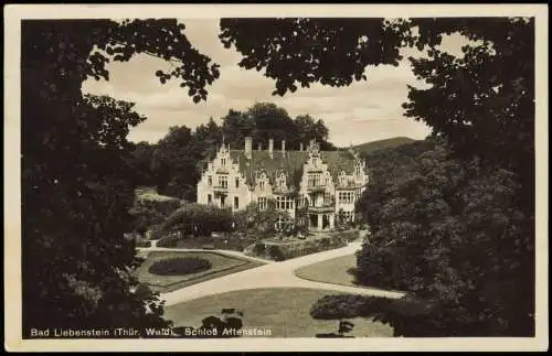 Ansichtskarte Bad Liebenstein Schloß Altenstein - Fotokarte 1936