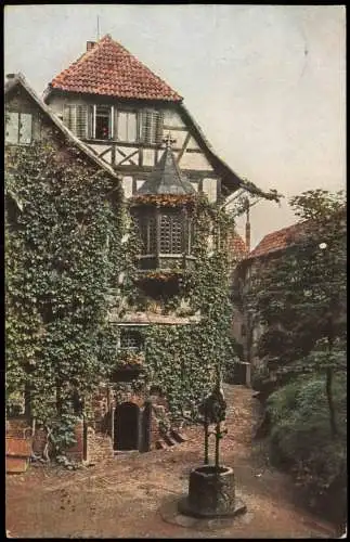 Ansichtskarte Eisenach Wartburg, Zwinger im Vorhof. Sommer. 1913