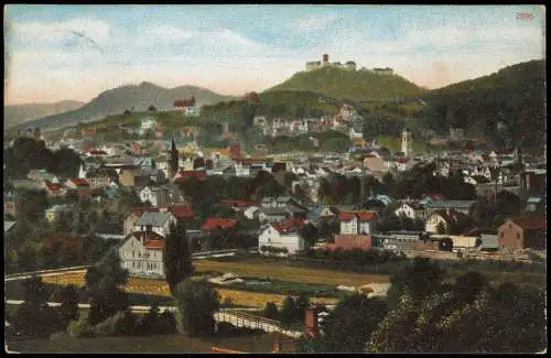 Ansichtskarte Eisenach Stadtpartie Wartburg 1911