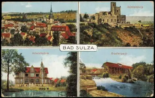 Ansichtskarte Bad Sulza Inhalatorium Am Gerber Sonnenburg 4 Bild 1931