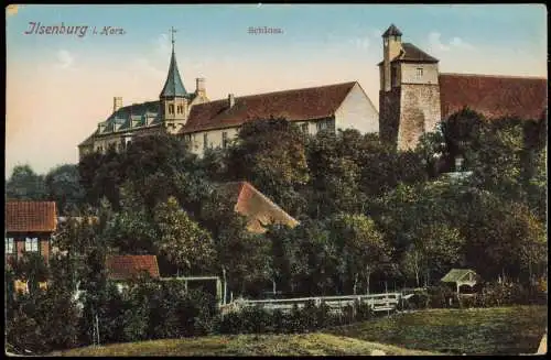Ansichtskarte Ilsenburg (Harz) Ilsenburg Schloss 1914