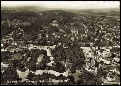 Bielefeld Luftbild Sparrenburg, Ortsansicht v. Flugzeug aus 1964