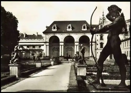 Prag Praha Valdštejnská zahrada,Wallensteingarten salla terrena 1960