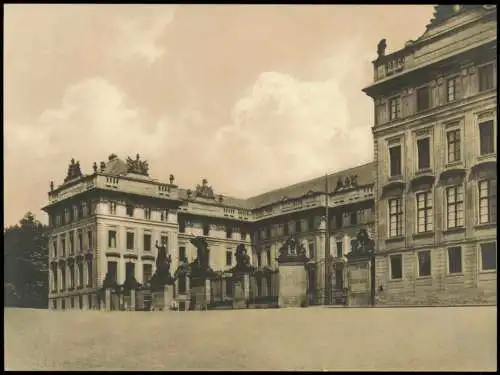 Burgstadt Prag  Hradčany Praha Der Hradschin   Burg Teilansicht Ehrenhorf 1963