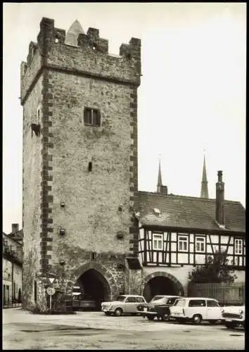 Ansichtskarte Saalfeld (Saale) Partie am Darrtor zur DDR-Zeit 1975