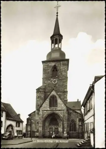 Ansichtskarte Saarbrücken Ev. Stifts-Kirche St. Arnual 1960