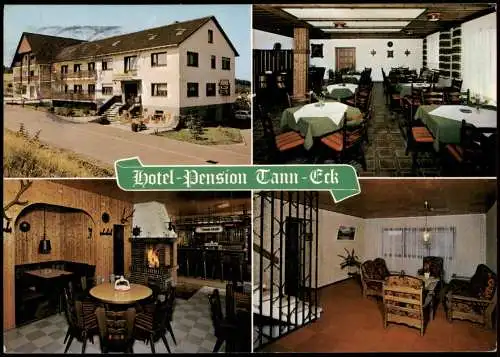 Ansichtskarte Schellbach-Knüllwald 4 Bild Hotel-Pension Tann-Eck 1982