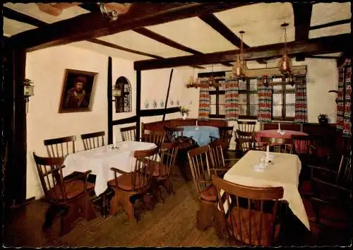 Ansichtskarte Niederaula Schlitzer Hof Hotel Restaurant - Gaststube 1965