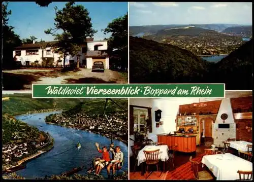 Ansichtskarte Boppard Waldhotel Vierseenblick am Rhein 4 Bild 1991