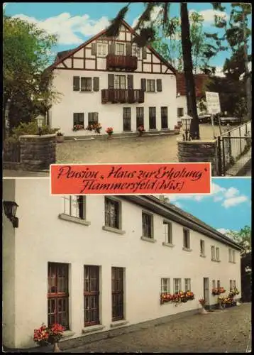 Ansichtskarte Flammersfeld Westerwald Pension, Haus zur Erholung 2 Bild 1973