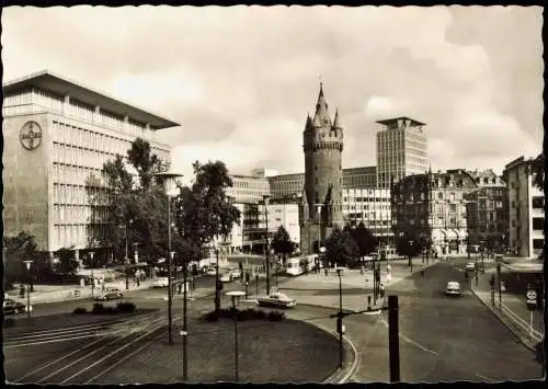Innenstadt-Frankfurt am Main Eschenheimer Turm - Straßenpartie 1968