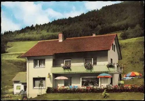 Ansichtskarte Simonswald Café Pension Huber 1977