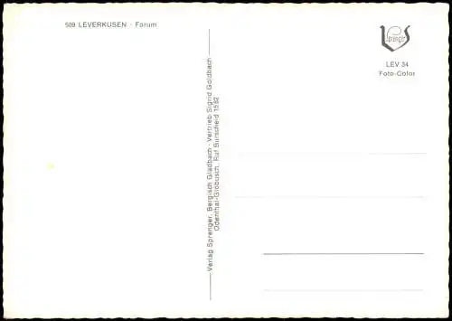 Ansichtskarte Leverkusen Forum 1979