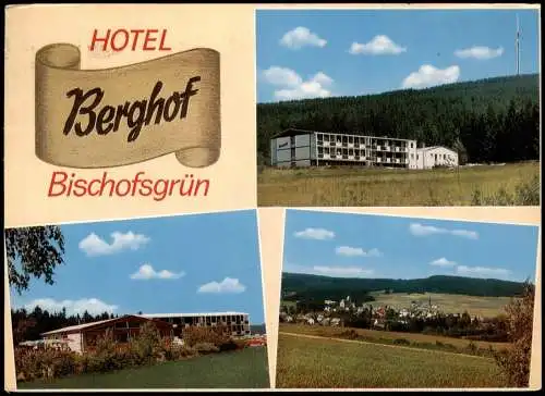 Ansichtskarte Bischofsgrün Mehrbild-AK Hotel BERGHOF 1978