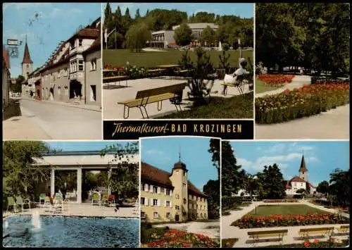 Ansichtskarte Bad Krozingen Mehrbild-AK mit diversen Ortsansichten 1969