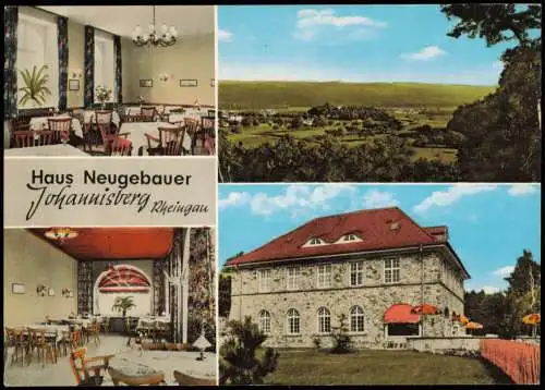 Johannisberg-Geisenheim MB Hotel Restaurant HAUS NEUGEBAUER im Rheingau 1965