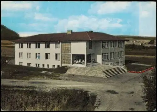 Reinhardshausen-Bad Wildungen Ortsansicht, Partie am Haus am Hahnenberg 1965