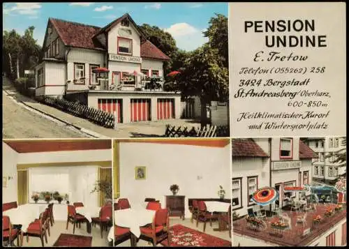 Sankt Andreasberg-Braunlage Mehrbildkarte mit PENSION UNDINE 1971