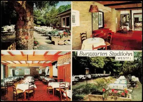 Ansichtskarte Stadtlohn Burggarten 4 Bild Gastraum 1975