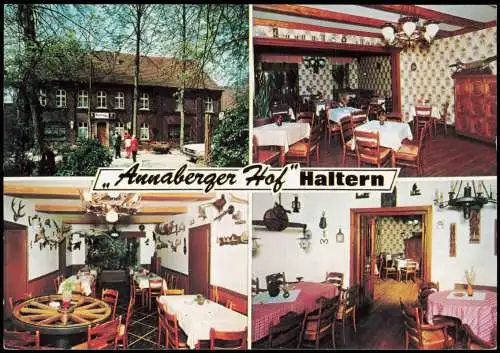 Ansichtskarte Haltern am See 4 Annaberger Hof 4 Bild Gastraum 1975