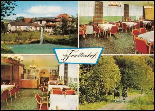 Ansichtskarte Dörentrup 4 Bild Cafe Forellenhof 2001/1976