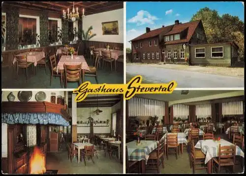 Ansichtskarte Nottuln Gasthaus Stevertal 4 Bild Gastraum 1980