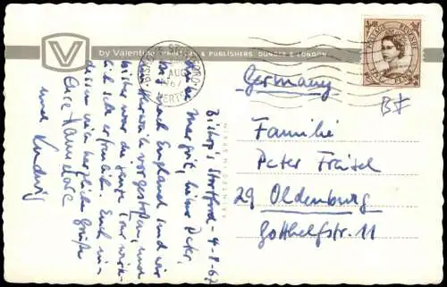 Postcard Canterbury The Falstaff Inn and Westgate Canterbury 1967