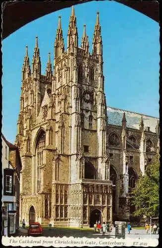 Postcard Canterbury Cathderal from Christchurch Gate 1967