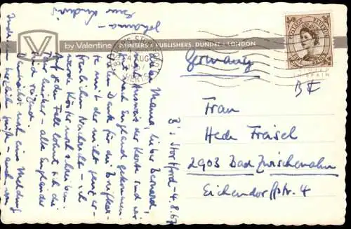 Postcard Canterbury Cathderal from Christchurch Gate 1967