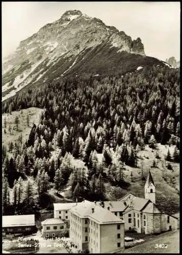 Maria Waldrast-Matrei am Brenner Panorama Orts-Teilansicht Serles Tirol 1960